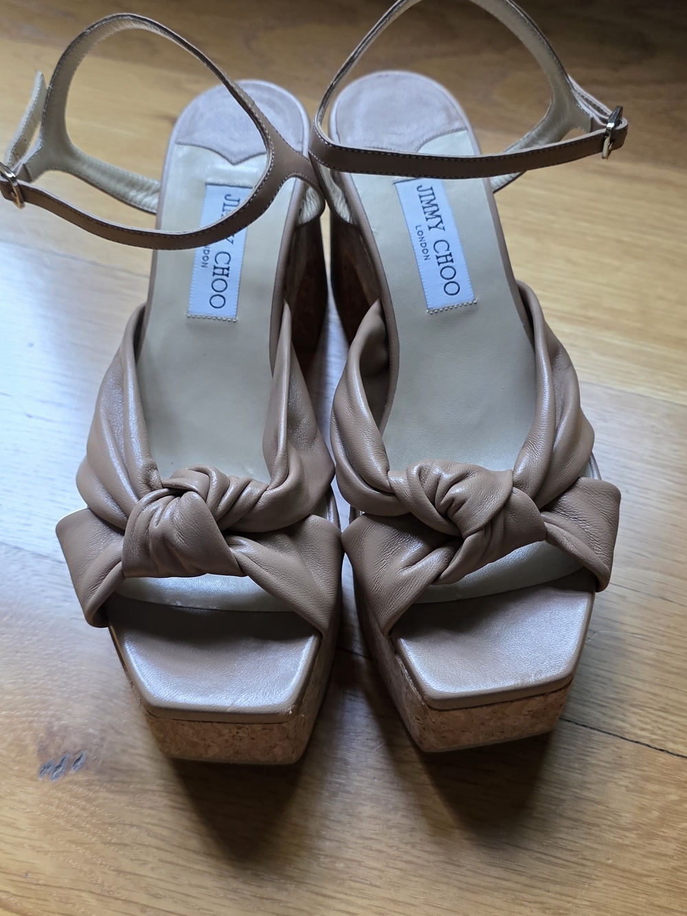 Jimmy Choo Tan Heloise Wedge 95